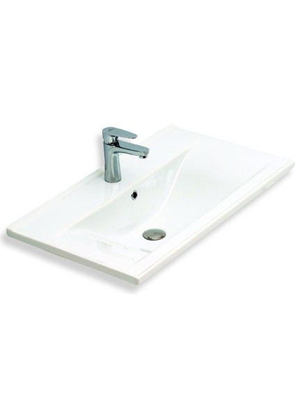 Home Madrid 80 cm Mdf Banyo Dolabı Seti ve Boy Dolabı Antrasit
