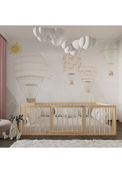 Montessori Kapılı Çocuk Yatağı 70X130 cm