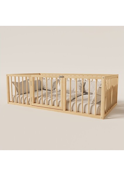 Montessori Kapılı Çocuk Yatağı 70X130 cm fırsatları