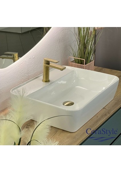 Cerastyle One 55 x 45 cm Tezgah Üstü Çanak Lavabo
