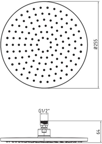 Eca Myra Yuvarlak Duş Başlığı 25X25 102145030 fiyatları