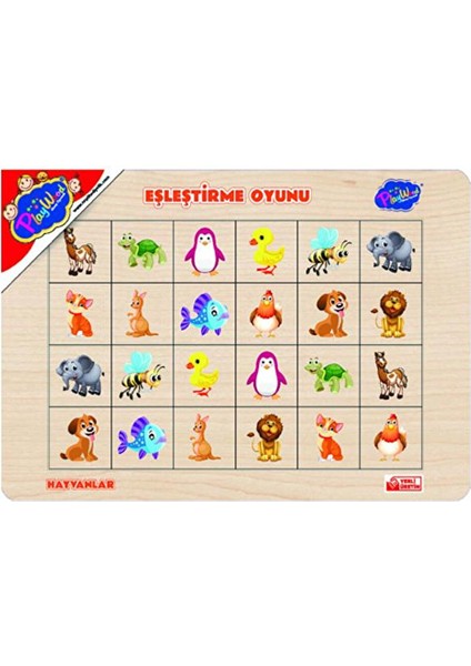 Ahşap Eğitici Eşleştirme Hayvanlar ONY268 Playwood