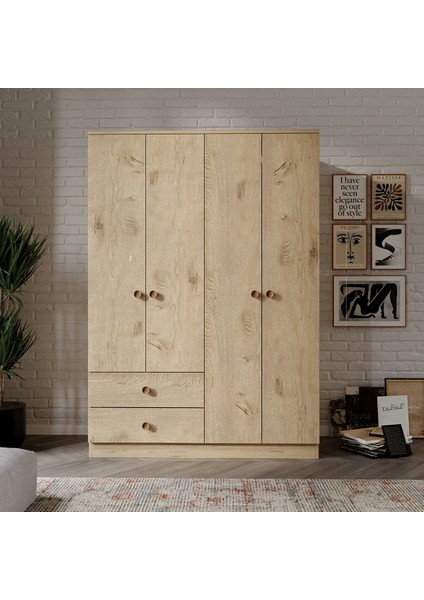 Diamont 4 Kapaklı Dolap MEŞE%100 Mdf fiyatları