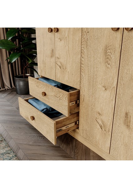 Diamont 4 Kapaklı Dolap MEŞE%100 Mdf fırsatları