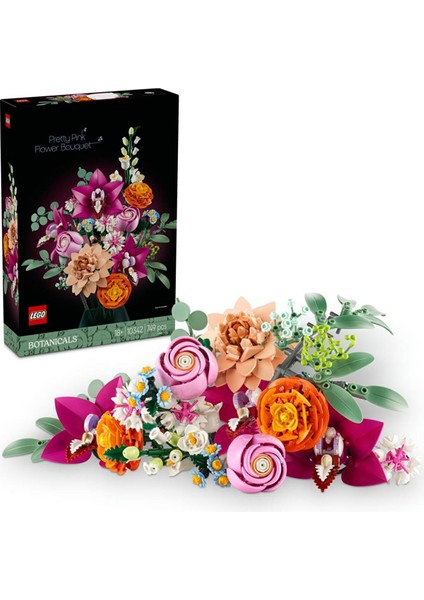 10342 Botanicals Pembe Çiçek Buketi