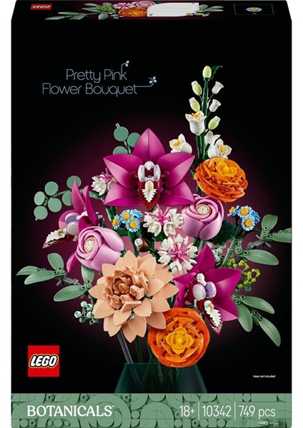 10342 Botanicals Pembe Çiçek Buketi modelleri