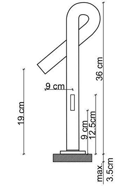 Yüksek Lavabo Bataryasi Mat Si̇yah FK-6125