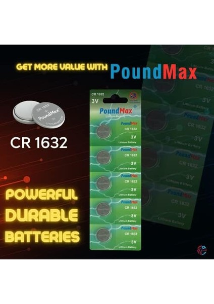 x CR1632 Pil Düğme Pil, Cr 1632 DL1632 Pil, 3 V Lityum Sikke, Akıllı Ev Cihazları, Araba Anahtarları ve Diğer Uygulamalar Için, Terazi, Saat, Uzaktan Kumanda, Bilgisayar Anakartları Için Düğme Pil fiyatları