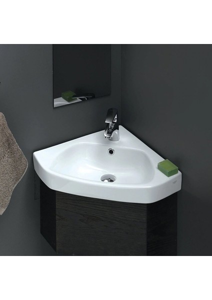 Turkuaz Cerastyle Arda Köşe Mini Lavabo 46*46 cm