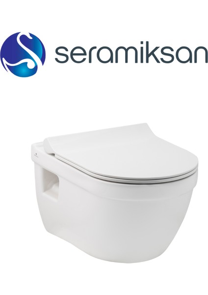 Neon Kanallı Asma Klozet A151001H,YAVAŞ Kapak