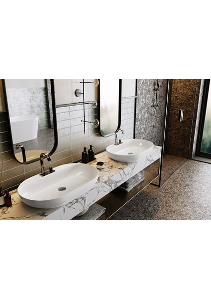 Paradise Tezgah Üstü 70 Cm, Çanak Lavabo
