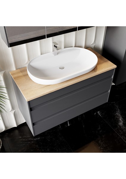 Paradise Tezgah Üstü 70 Cm, Çanak Lavabo