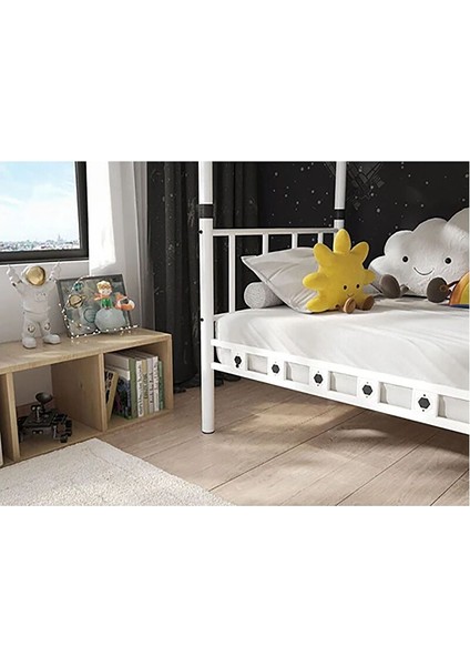 Zambak Genç Çocuk Yatak Odası Metal Ranza ve Karyola - Beyaz - 90 x 200 cm modelleri