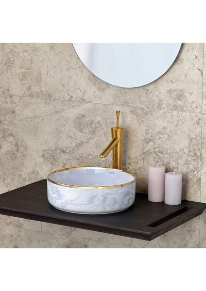 Yüksek Lavabo Bataryasi Altin F-622