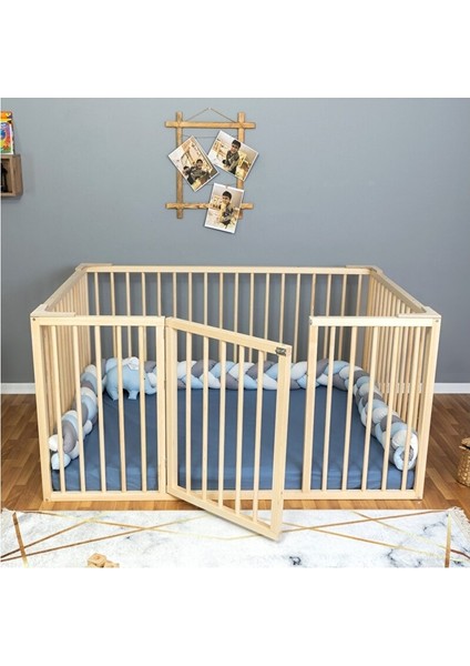Montessori Yatak Çocuk Yatağı Doğal Ahşap Yatak 120X200 cm fiyatları
