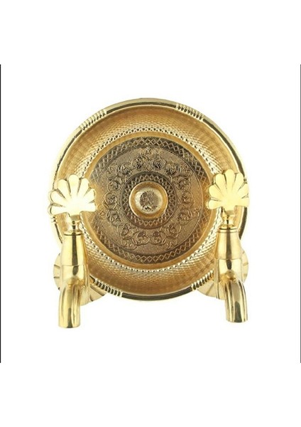 Kurna Musluğu Gold Hamam Muslukları Hamam Tası Dahil Set Altın Kurna Bataryası