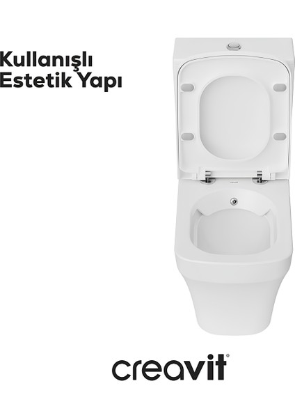 Solo Rim-Off Beyaz Duvara Dayalı Klozet Takım modelleri
