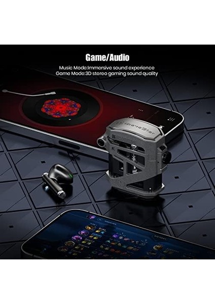 Gravastar Kablosuz Kulaklıklar Sirius P5,stereo Sesli Bluetooth Kulak Içi Kulaklıklar,4 Rgb IŞIKLAR,40H Oynatma,net Çağrı Için Enc,bluetooth 5.2,ıpx4,destek Çok Noktalı Bağlantı modelleri