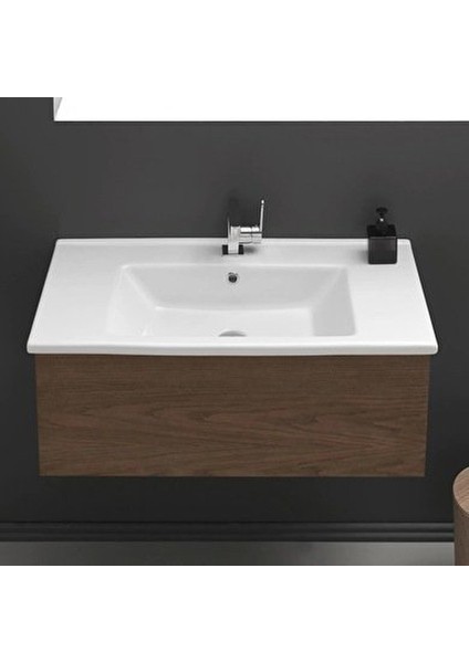 Turkuaz Cerastyle Arte Etajer Uyumlu Lavabo 85*45 cm