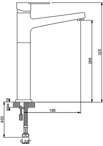 Domino Çanak Tipi Lavabo Bataryası (Siyah) modelleri