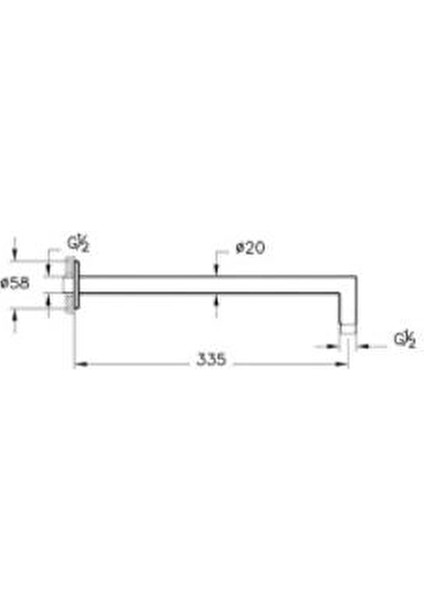 Duş Dirseği A42631 90 Derece - Duvardan - Krom indirimleri