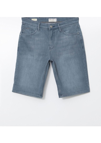 Yeni Sezon Slim Fit Erkek Jean Sort - S5K968Z8 indirimleri