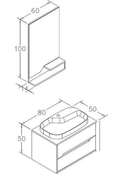 Galia 80 cm Legnano Banyo Dolabı Takımı ve Boy Dolabı fırsatları
