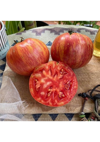 Nadir Çizgili Big Cheef Stripes Domates Tohumu (15 Tohum) fiyatları