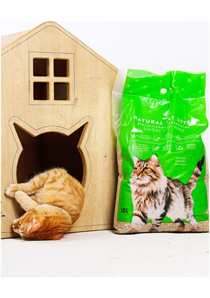 Mısır Koçanından Doğal Topaklanan Tozsuz Kedi Kumu 20LT fiyatları