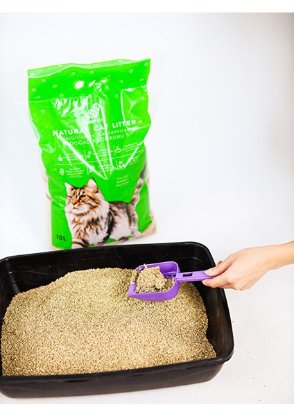 Mısır Koçanından Doğal Topaklanan Tozsuz Kedi Kumu 20LT fırsatları
