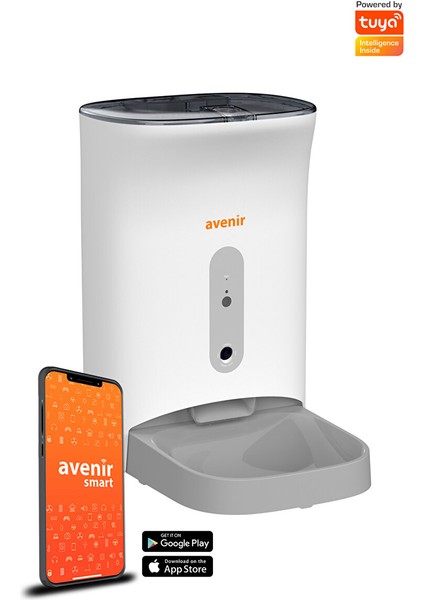 AV-F11C Kameralı ve Sesli Otomatik Akıllı Kedi Köpek Mama Kabı App Kontrol Smart Feeder fiyatları