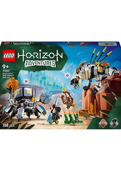77037 Horizon Adventures™ Aloy ve Varl, Metalkabuk ve Hızardiş’e Karşı 77037 modelleri