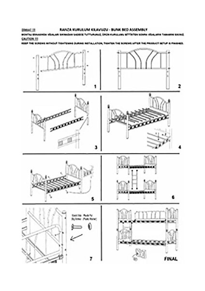 Imaj 3 Ki̇şi̇li̇k Ebeveyn 3'lü Metal Ranza - Beyaz - 90X200 & 140X200 fiyatları