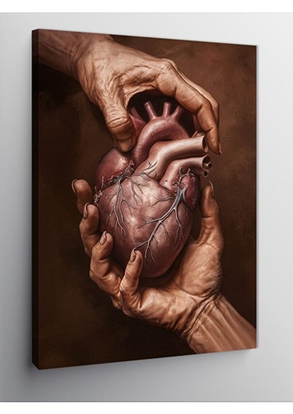 Kanvas Tablo Tüm Kalbim Senindir 70X100 cm