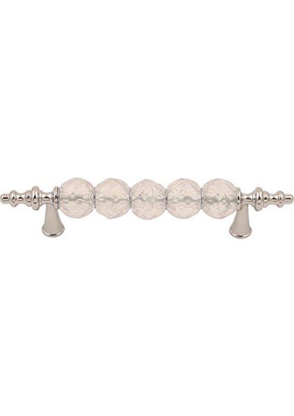 Iğne Ayak Kristal Kulp 96MM Krom (2 Adet) Krom