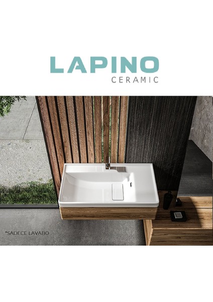 Lapino Ceramic Quattro 8060 - 60 cm Dolap Uyumlu Lavabo