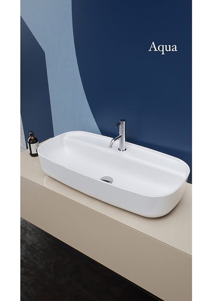 Cerastyle Aqua Tezgah Üstü Çanak Lavabo 80X40