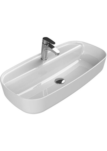 Cerastyle Aqua Tezgah Üstü Çanak Lavabo 80X40