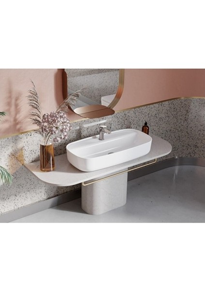Cerastyle Aqua Tezgah Üstü Çanak Lavabo 80X40