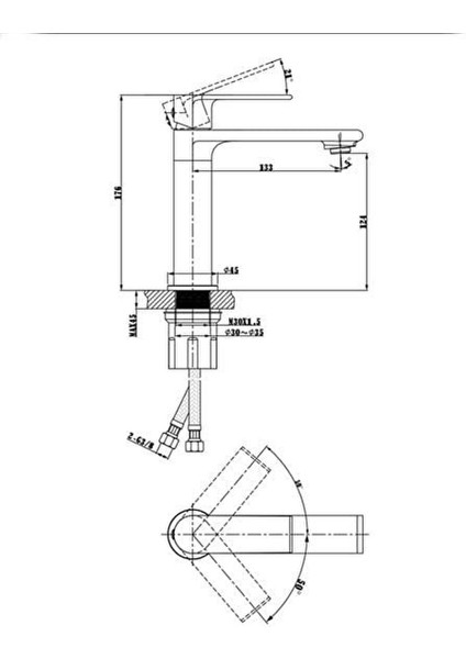 Lavabo Bataryasi FM-2311 Krom