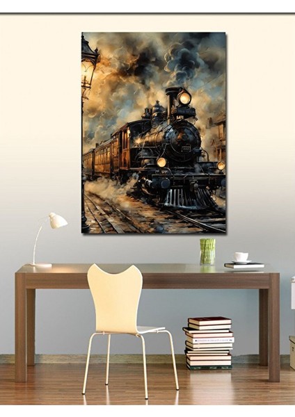 Kanvas Tablo Buharlı Tren 100X140 cm fiyatları