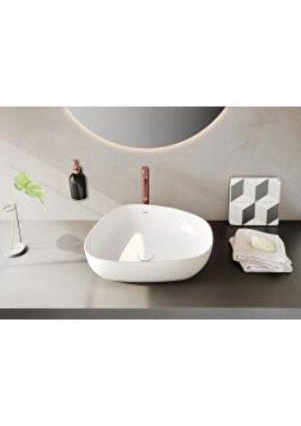 Origin Lavabo Bataryası Parlak Bakır-Çanak A4255826 Beyaz