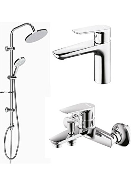 SH640 Solo 3'lü Duş Seti Takımı SO1500+SO2500+SH640