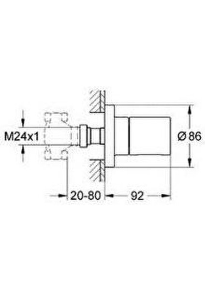Grohtherm 3000 Cosmopolitan Ankastre Stop Valf - 19470000
