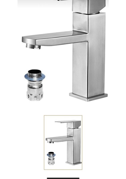 Inox Lavabo Bataryası Inox Lavabo Musluk Kare Inox Lavabo Bataryası fiyatları