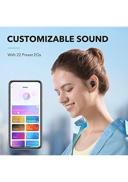 By Anker A20I Kablosuz Kulak Içi Bluetooth Kulaklık, Bluetooth 5.3, Soundcore Uygulaması, Özelleştirilmiş Ses, 28 Saatlik Oynatma, Ipx5 Su Geçirmez, Aı Net Görüşmeler, Tek Kulaklık Modu modelleri