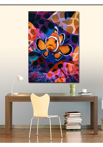 Kanvas Tablo Palyaço Balığı 50X70 cm fiyatları