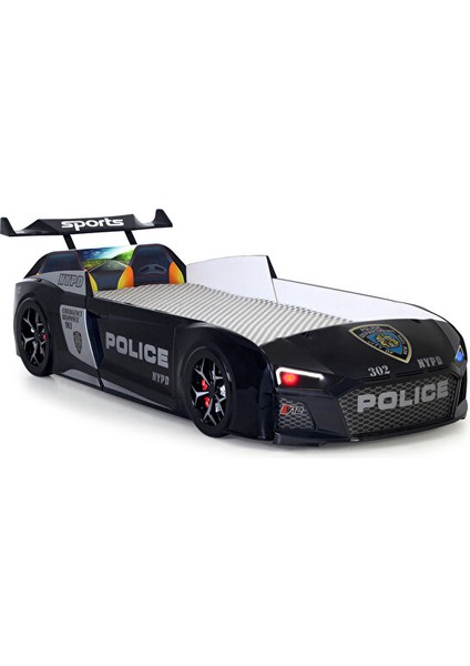 Polis Arabalı Yatak V12 Audi Işıklı Full Plastik fırsatları