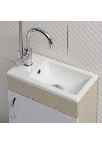 Turkuaz Cerastyle Mini Küçük Banyo,karavan Lavabo 24*42 cm