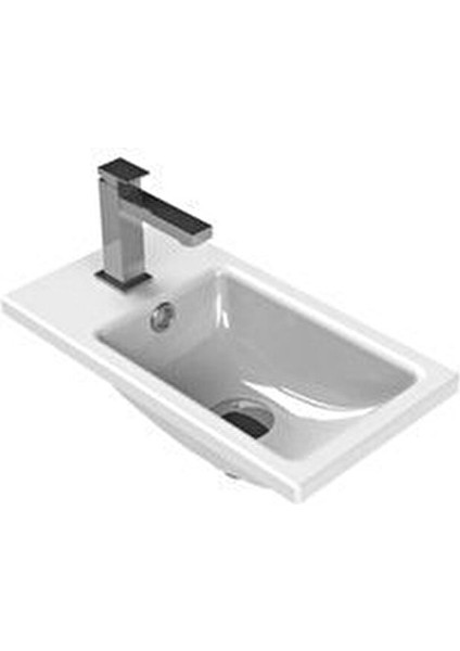 Turkuaz Cerastyle Mini Küçük Banyo,karavan Lavabo 24*42 cm fiyatları